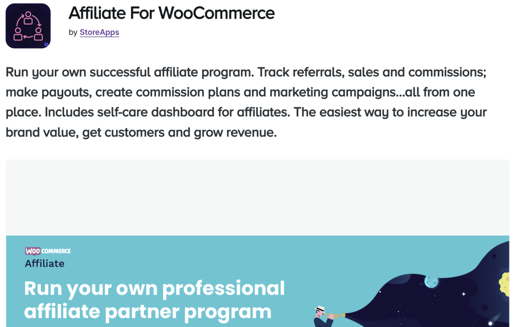 The Affiliate For WooCommerce plugin on woocommerce.com